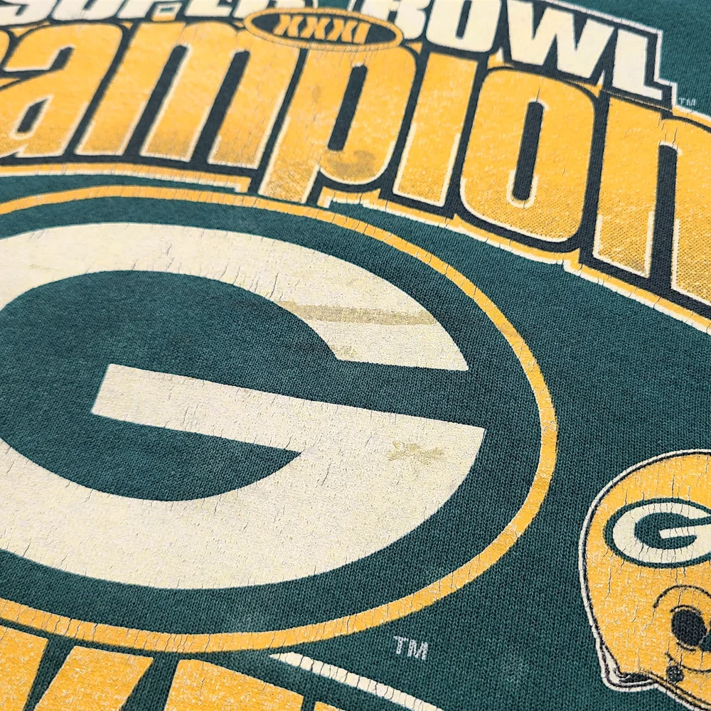 Vintage 90s Green Bay Packers Super Bowl XXXI Champions XXL Delta Sweatshirt NFL